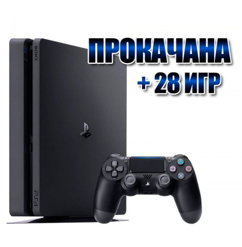 PlayStation 4 SLIM 1 TB +  28 игр  (#152) 